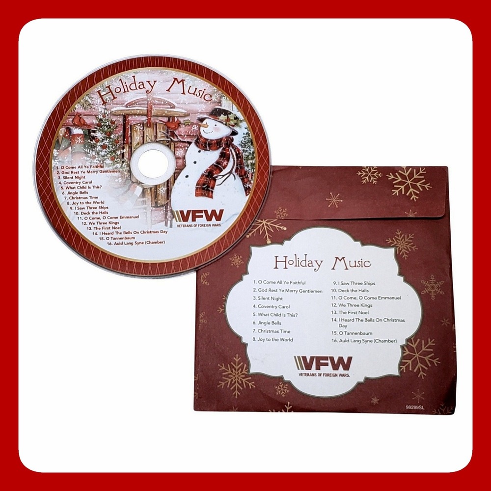VFW Holiday Music CD Christmas Compilation Susan Winget 98289SL Festive Carols